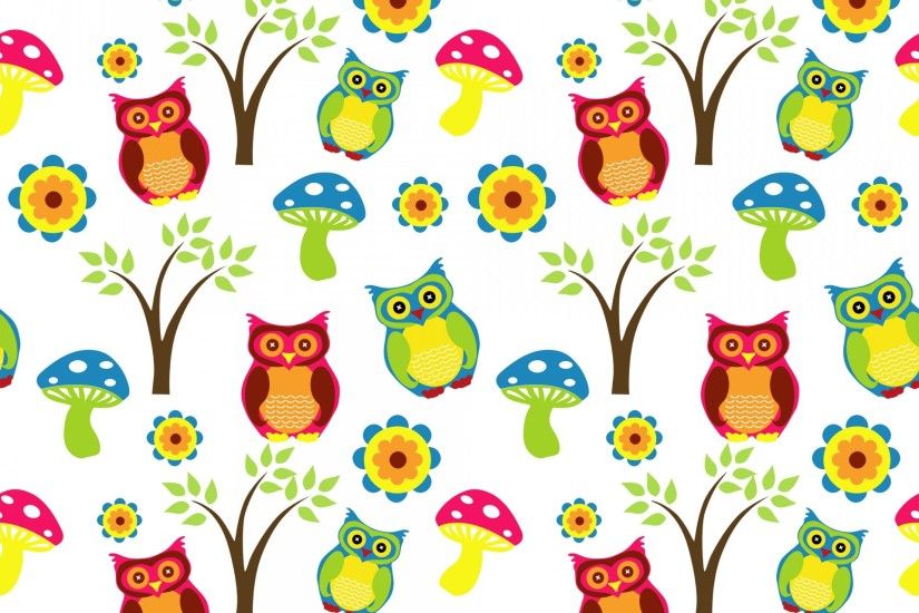 Cute Owl Wallpaper Pattern