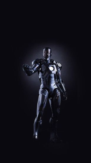 Ironman Dark Figure Hero Art Avengers iPhone 6 wallpaper