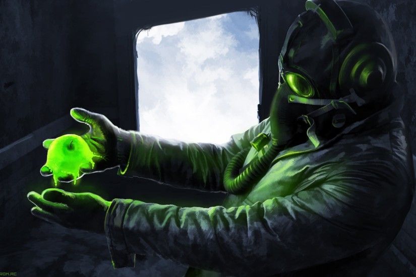 ... Drawing Gas Mask Apple Radioactive Sci-Fi Comics Wallpaper Background Â· Rey  Mysterio | WWE ...