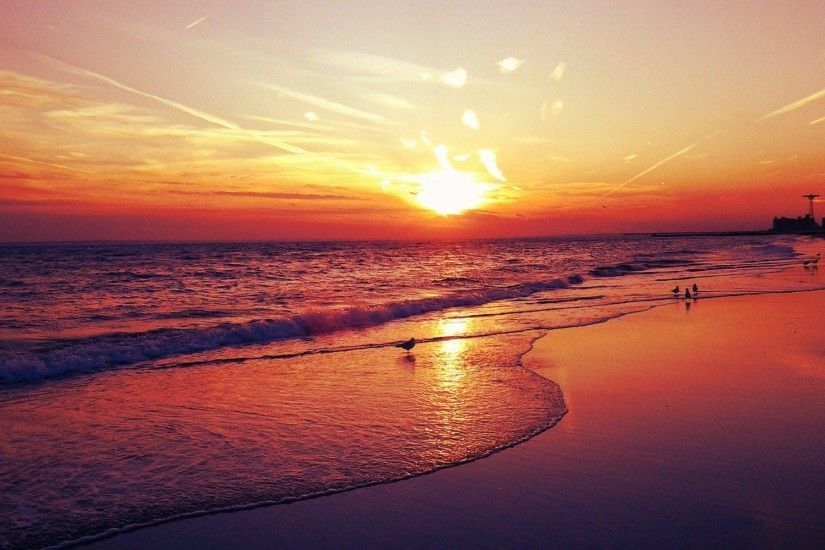 Sunset Beach HD Wallpapers | Beach sunset Desktop Images | Cool .