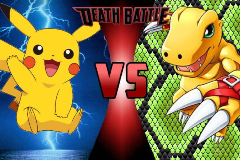 NOTE: In this battle Agumon won't digivolve into Greymon trainers will be  included and I will be using Red's Pikachu in the fight
