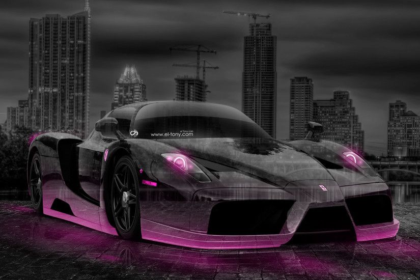 ... Ferrari-Enzo-Crystal-City-Car-2014-Pink-Neon- ...