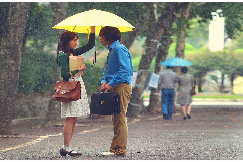 First impression of love in a rainy day