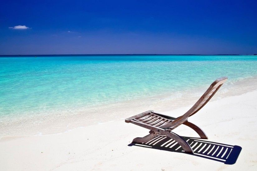 Umbrella beach chairs sun 1366x768 iwallhd wallpaper hd | Download Wallpaper  | Pinterest | Beach chairs and Wallpaper