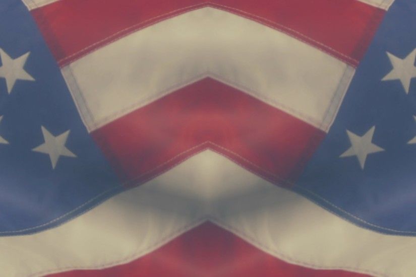 Reflected American Flag - HD Video Background Loop