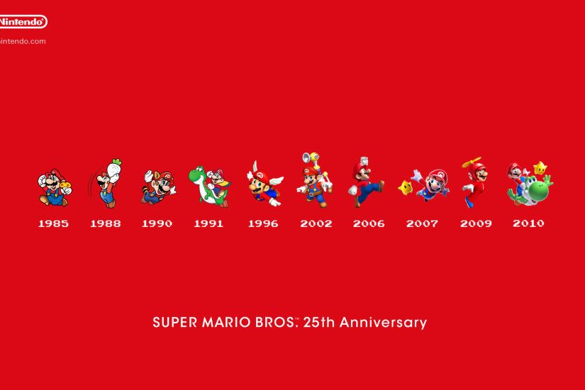 25 years of Mario wallpaper