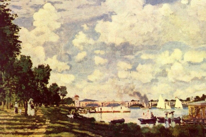 Other - Seine Basin Argenteuil Monet Colored Colorful Painting Impressionist  France Painter Landscape Painted Colors Museum