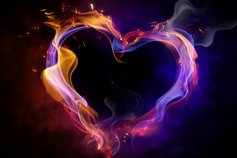 Hd 1920x1080 Cool Color Abstract Heart Desktop Wallpapers Backgrounds