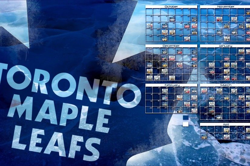 2014-2015 Toronto Maple Leafs schedule wallpaper by bbboz on .