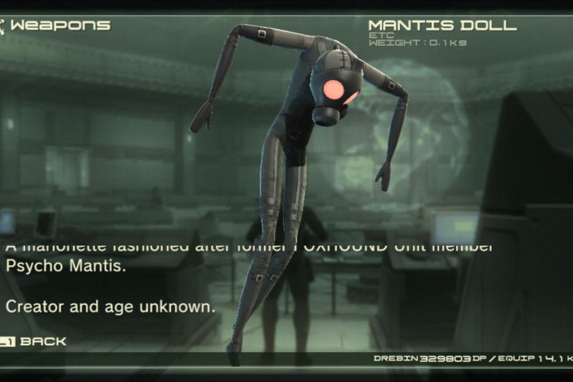 Metal Gear Solid 4: Guns of the Patriots PlayStation 3 Psycho Mantis doll.  Can