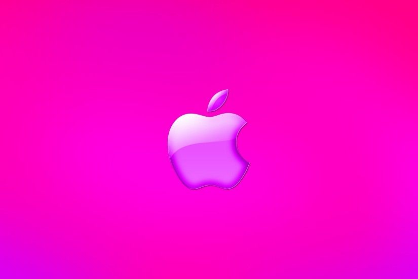 Cool Pink Apple Logo 4K Wallpaper