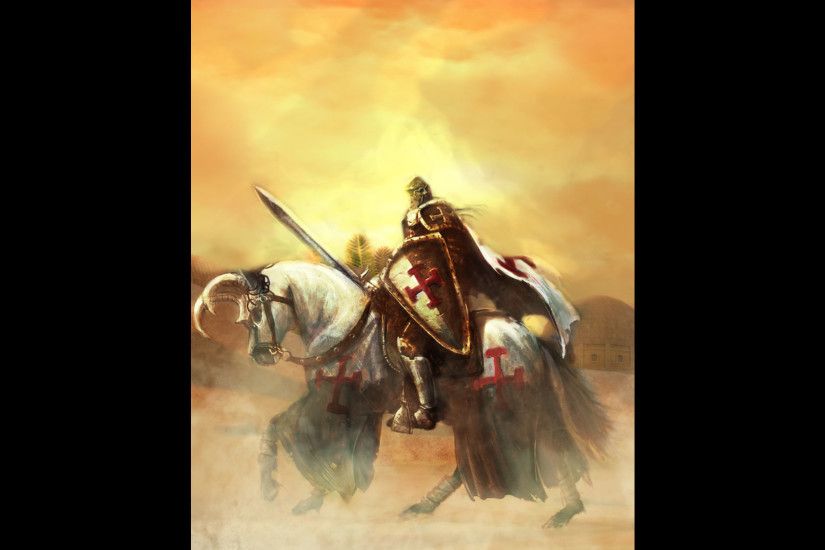 kings crusade templar knight art widescreen hd wallpaper