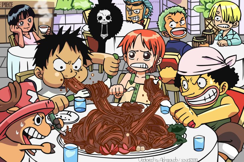 Anime One Piece Nami (One Piece) Monkey D. Luffy Zoro Roronoa Sanji (One  Piece) Usopp (One Piece) Nico Robin Franky (One Piece) Brook (One Piece)  Fondo de ...