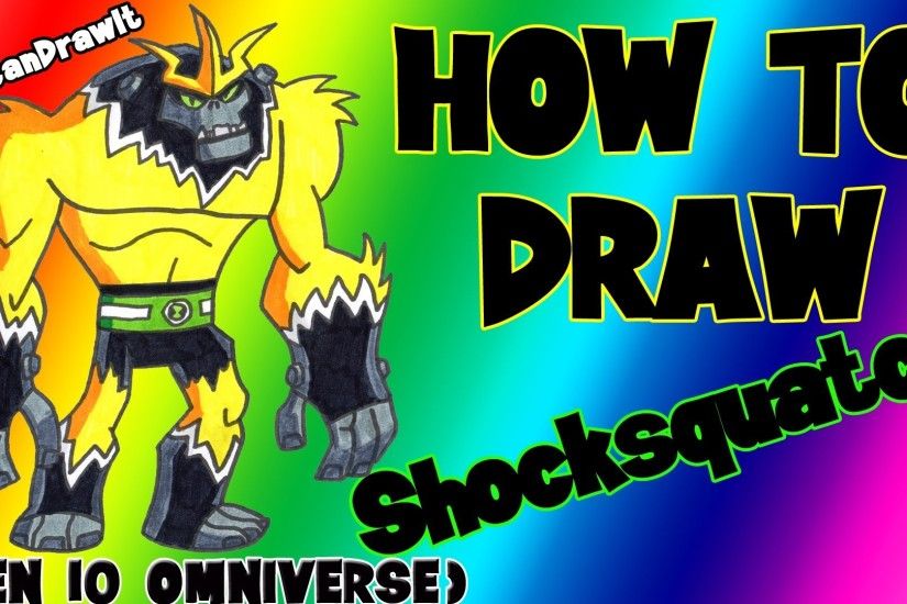 How To Draw Shocksquatch from Ben 10 Omniverse â YouCanDrawIt ã 1080p HD