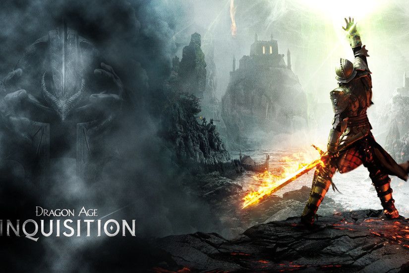 Warrior Flaming Sword Dragon Age 3 Inquisition