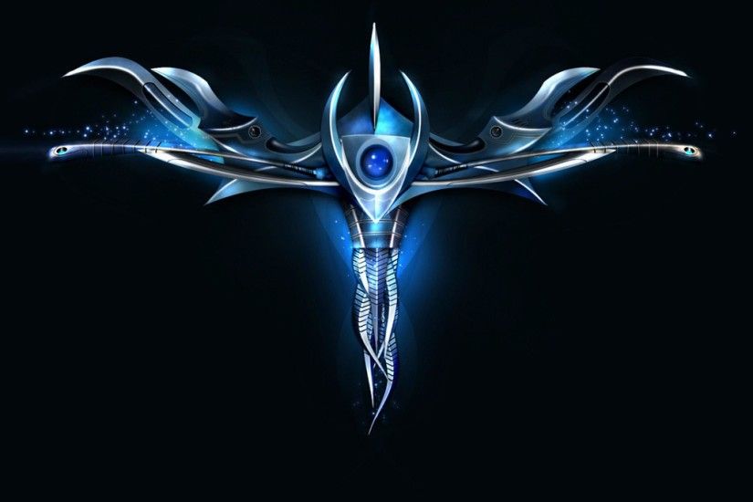 CG/Fantasy - Amazing Blue Dragon Heart - iPad iPhone HD Wallpaper Free