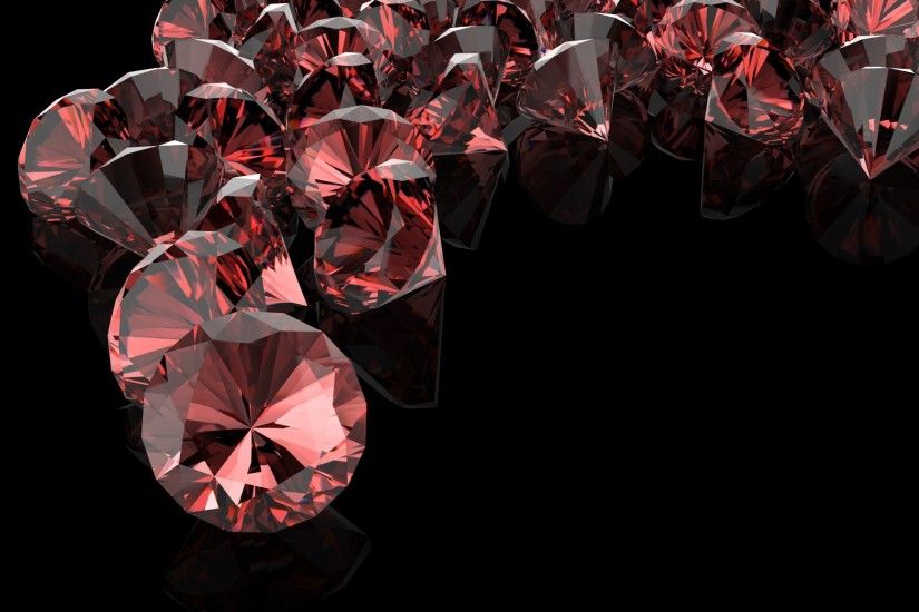 diamonds red diamond dark background