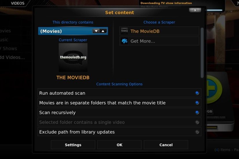 Add the Files to Your XBMC Library