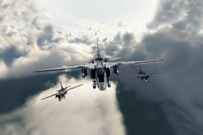 digital Art, Clouds, Aircraft, Military Aircraft, Jet Fighter, SEPECAT  Jaguar Wallpapers HD / Desktop and Mobile Backgrounds