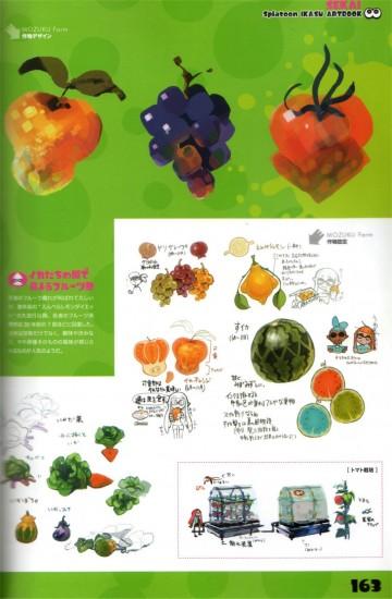 Scans from the Splatoon Ikasu Artbook: background illustrations and a few  pages from a 30