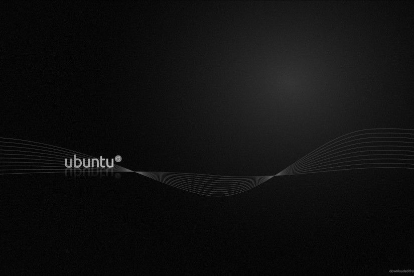 HD Ubuntu Black wallpaper