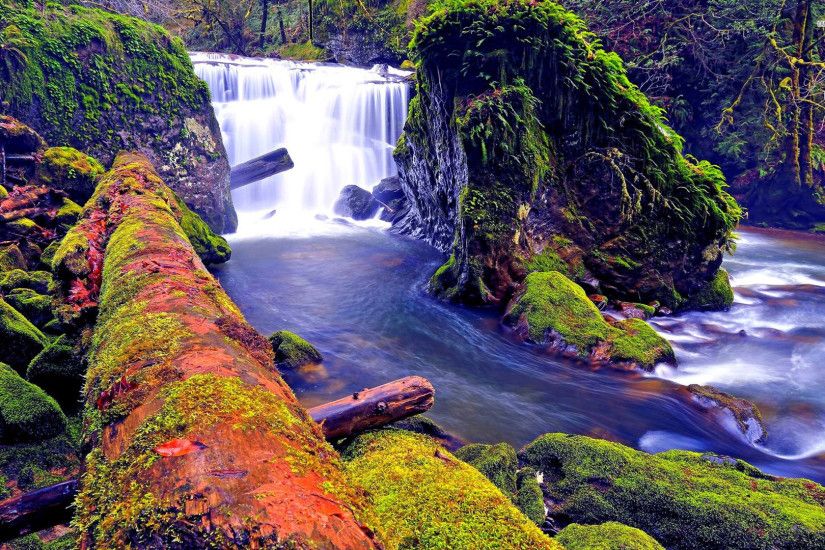 Colorful Waterfalls Desktop Backgrounds