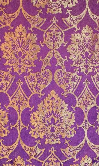 xx..tracy porter..poetic wanderlust...- stitchery-Gothic. Purple FabricPurple  GoldPretty PatternsIphone WallpapersDamasksPattern ...