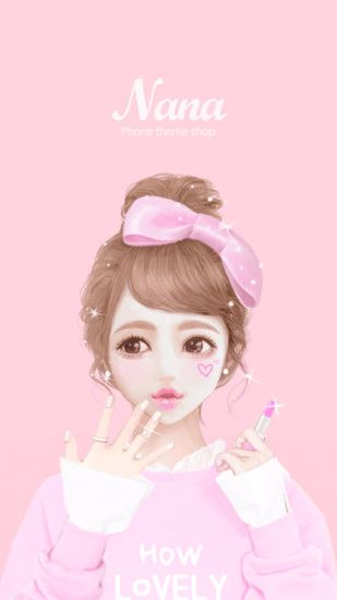 Cartoon Girls, Pink Girl, Kawaii, Beautiful Gorgeous, Phone Wallpapers,  Oriental, Lily, Doodles, Beautiful Things