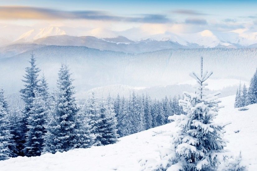 Mountain Snow Scenes Winter scenes