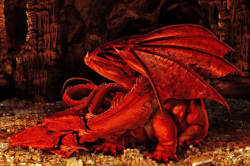 ... dragon HD Wallpaper 2560x1440 Red ...