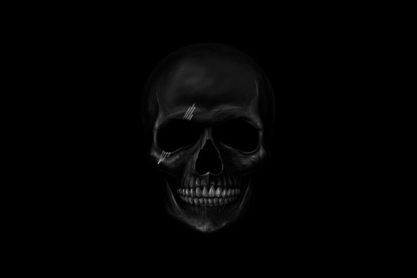 Preview wallpaper skull, art, teeth, bones 1920x1080