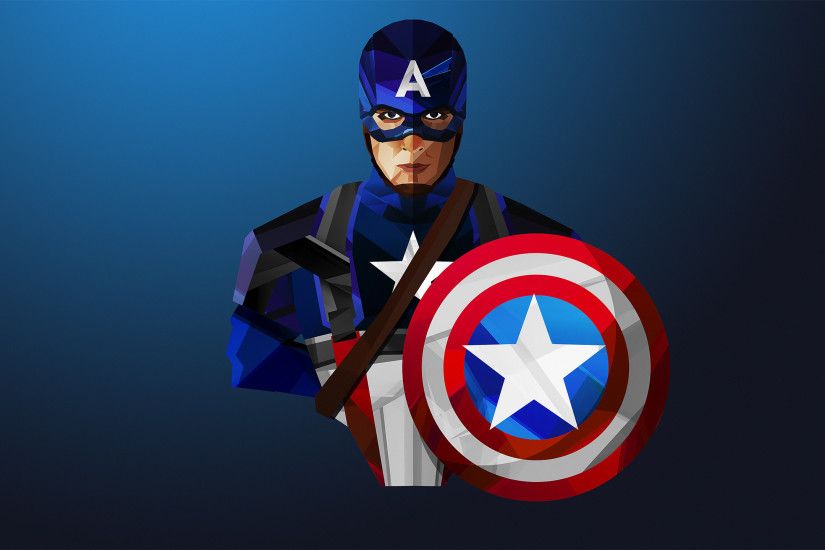 ... Captain America Logo Wallpapers - Wallpaper Cave