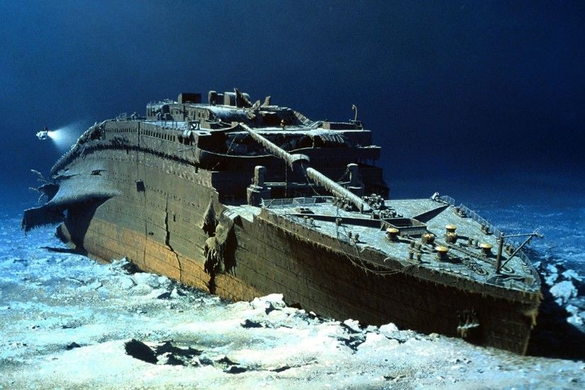 ...the RMS Titanic now. Painting by Robert Ballard …