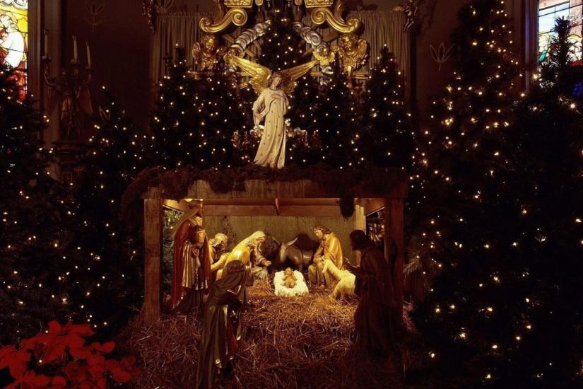 ... Nativity scene wallpaper 1920x1200 ...