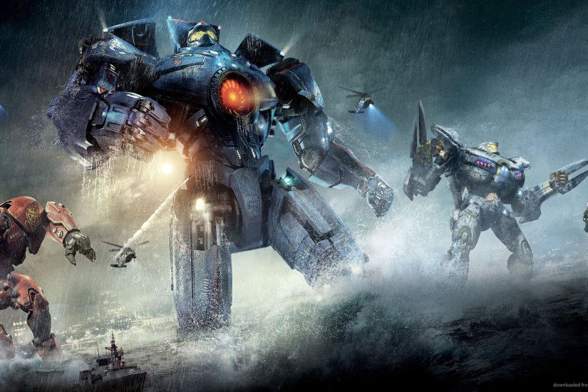 Pacific Rim Jaegers Coming Out Of The Water picture
