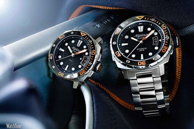 Alpina Extreme Diver 300 Orange watches