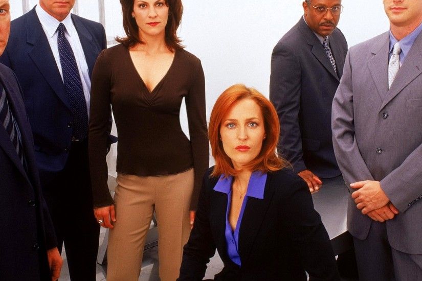 2560x1080 Wallpaper the x-files, main characters, office