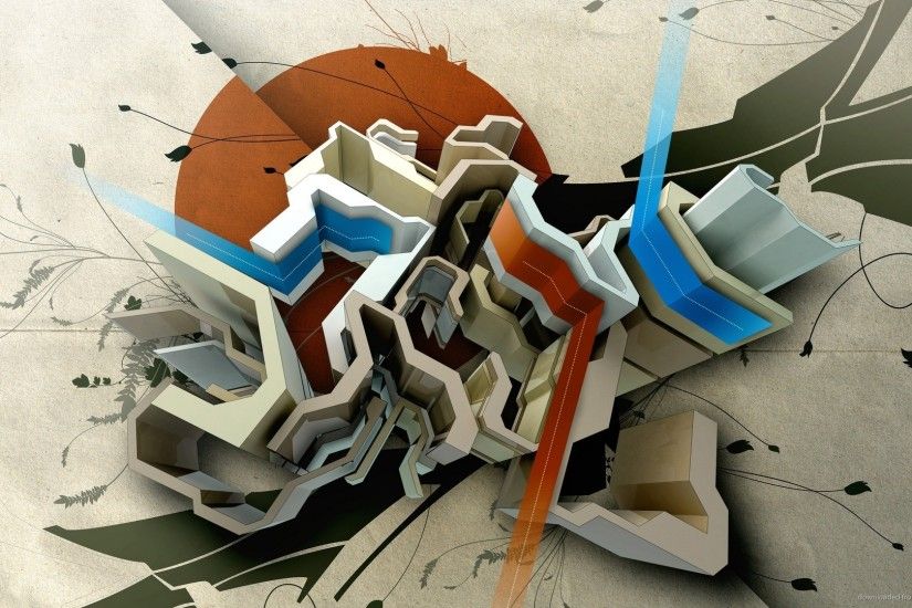 Abstract 3D Graffiti picture