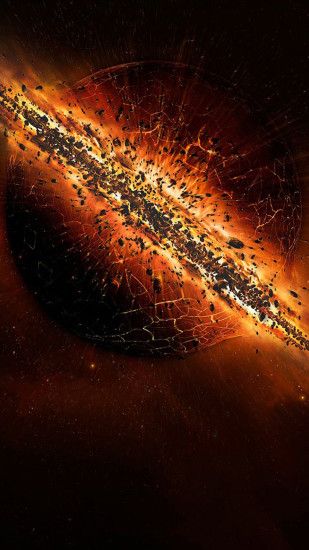 The destruction of Earth Galaxy S6 Wallpaper