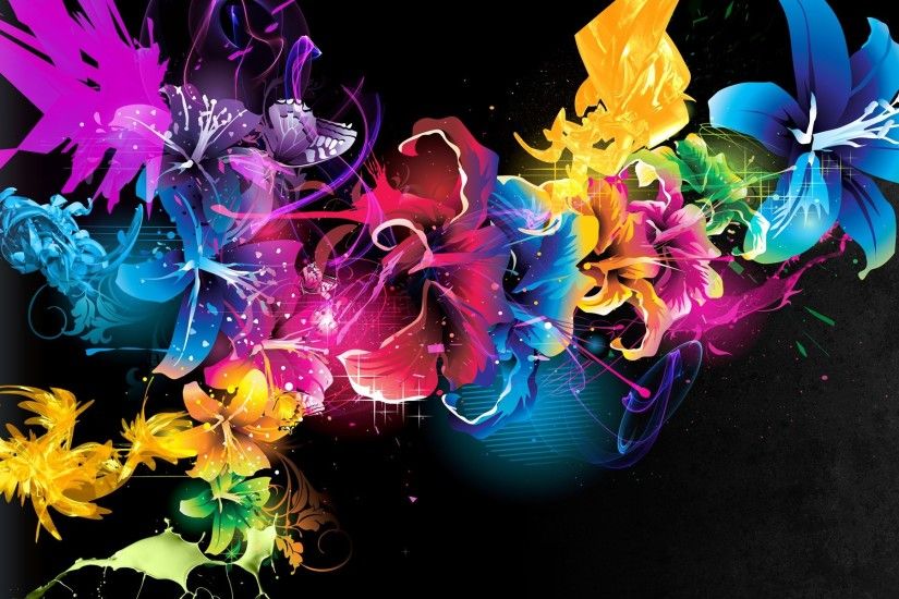 wallpaper abstract flowers colors patterns free 4k pictures 1920Ã1200  Wallpaper HD
