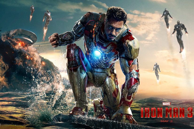 Movie - Iron Man 3 Movie Iron Man Marvel Comics Robert Downey Jr. Tony Stark