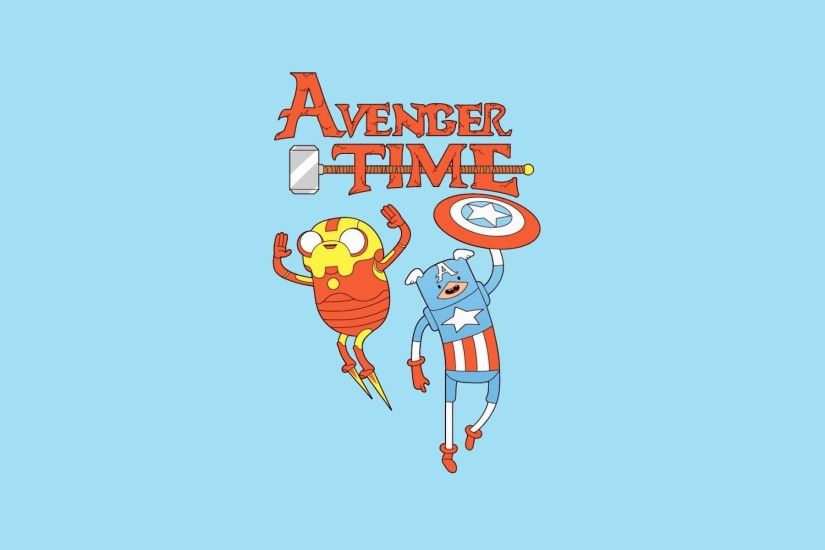 America-Captain-Adventure-Time-Background