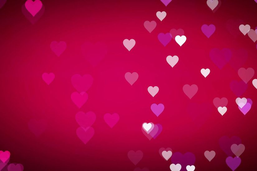 Animated many moving small pink purple white hearts on pink black background  useful greeting for wishing and celebrating valentine's day or emotion ...