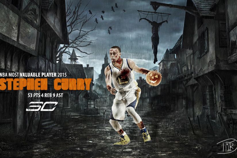 Stephen Curry Halloween 2015 Wallpaper