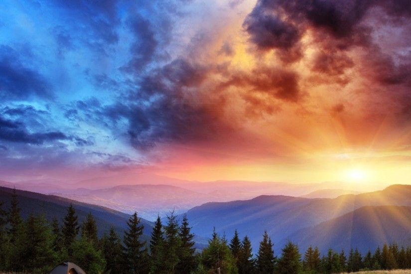 Sunrise Landscape Beautiful Scenery Wallpaper - HD Wallpapers & 4K .