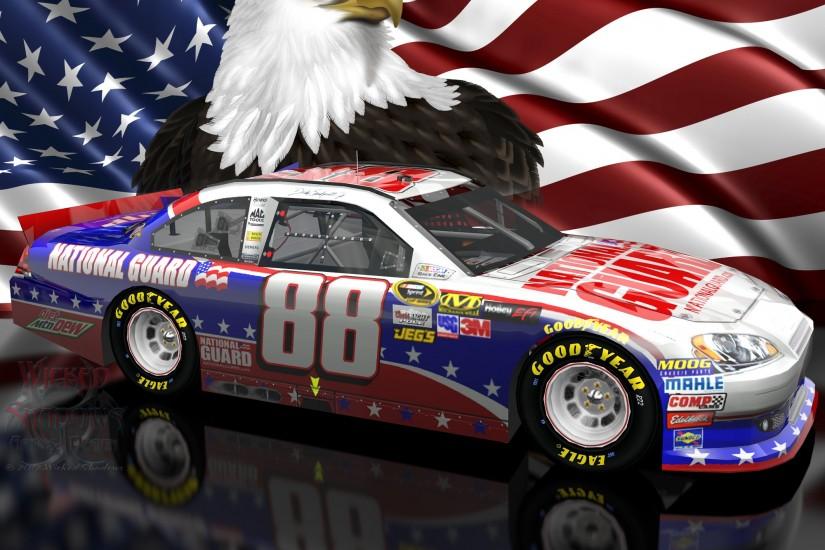 Dale Earnhardt Jr NASCAR Unites Patriotic Wallpaper