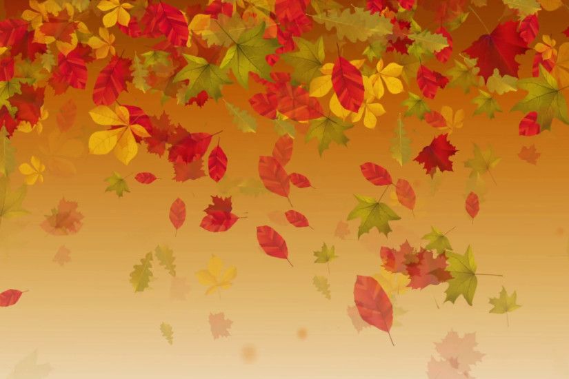 abstract background with falling yellow autumn leaves Motion Background -  VideoBlocks