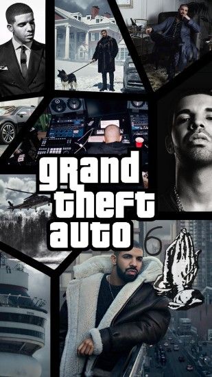 6 God Phone Wallpaper [OC] - Some people said Drake looks like on a