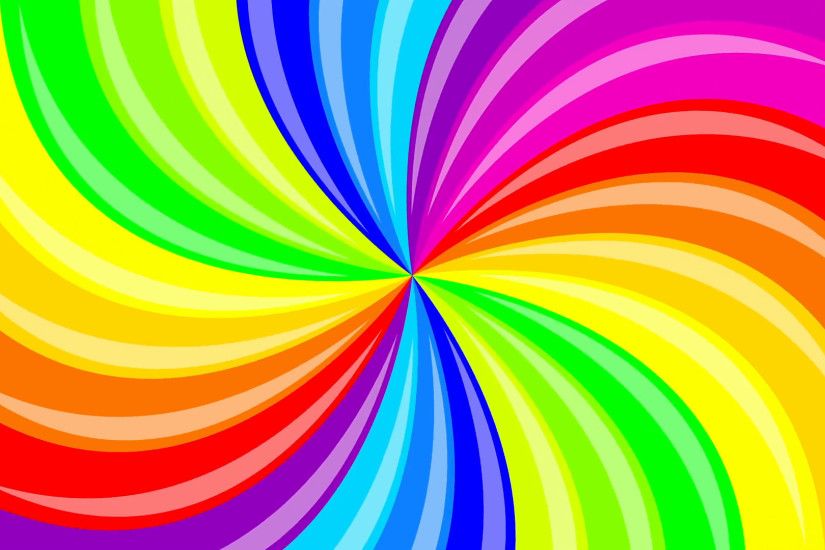 Colorful background rainbow that rotating spiral. 2d animation