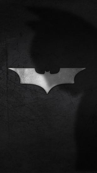 1080x1920 Wallpaper shadow, logo, batman, dark knight